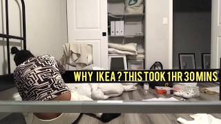 Living Single  Ikea Sagstua Bed and Live amp Sleep Mattress Assembly [upl. by Warrin]