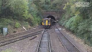 Collision between passenger trains at Salisbury Tunnel Junction Wiltshire [upl. by Terb]