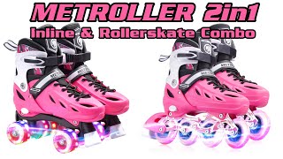 Metroller 2 in 1 Rollerblade Roller Skate Combo by Scooter Crew [upl. by Olim]