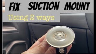 How to fix suction mounts that wont stick 2 ways Suction mounts problem solvedEasy fix DIY [upl. by Akiria]