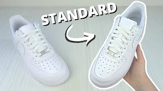 How To Lace Air Force 1s STANDARD Way [upl. by Eneleahcim]