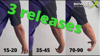 3 different releases slowed down for the bowler [upl. by Toblat859]