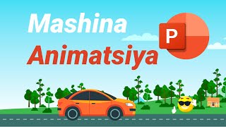 Mashina animatsiyasi  Power Point  entermax [upl. by Aerdnua]