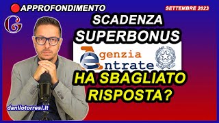 Agenzia lavori non terminati e cessione del credito 2023  Scadenza SUPERBONUS 110 ultime notizie [upl. by Mich]