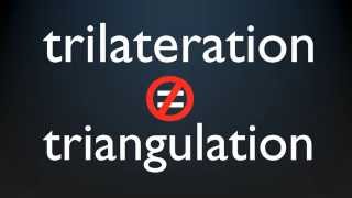 How GPS works Trilateration explained [upl. by Moreno]