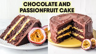 Divine Chocolate amp Passionfruit Cake  The Scran Line [upl. by Aneeroc]