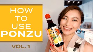 How to Use PONZU  Easy Ponzu sauce recipes vol 1  Full course ponzu meal 英語で料理 [upl. by Ostraw]