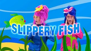 Slippery Fish  Slippery Fish song with lyrics  slippery fish animation  Yaya and Nono Kids Songs [upl. by Oiralednac]