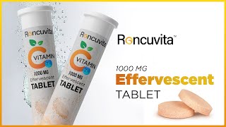 Effervescent vitamin c tablets  best vitamin c tablets in India for immunity  Roncuvita [upl. by Alejna]