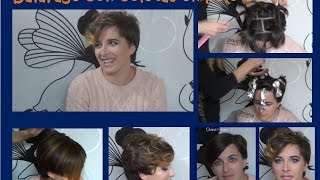 MECHAS BALAYAGE CON COLETAS EN PELO CORTO [upl. by Macri]