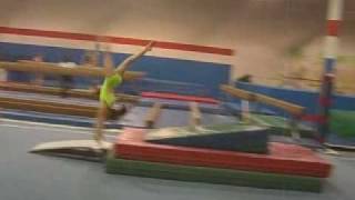 Handspring Front Salto Vault Beginning Drills [upl. by Terrijo]