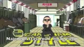 Gangnam Style LYRICS Korean amp English i HD [upl. by Nidorf]