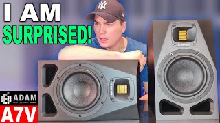 The BEST Monitors Ive EVER tested ADAM Audio A7V Review [upl. by Brace]