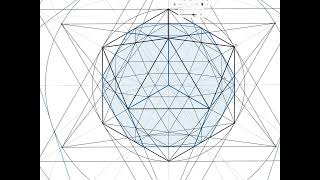 RealTime Drawing Of A New Way To Construct An Icosidodecahedron [upl. by Nilecoj]