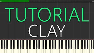 Grace VanderWaal  Clay in MINOR KEY Piano Tutorial [upl. by Elam]