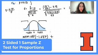 Mastery Platform Walkthrough Two Sided One Sample Z Test for Proportions [upl. by Aihgn87]