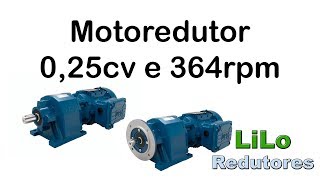 Motoredutor com motor de 025cv 364rpm Coaxial Weg Cestari WCG20 Trifásico [upl. by Uon]