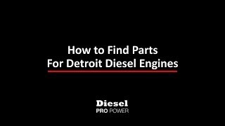 Parts for Detroit Diesel Engines detroit diesel engine parts [upl. by Ahsienel123]