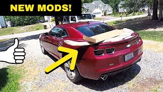 Installing ZL1 AddOns Wicker Bill Spoiler and Front Splitter on Camaro SS [upl. by Adey]