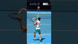 Forehand Compilation  Carlos Alcaraz Slow Motion Back View 1 Shorts [upl. by Erina]