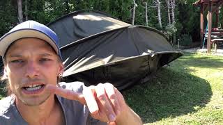 Avid Carp HQ DUAL LAYER BIVVY 2 Mann Zelt Aufbauanleitung [upl. by Fachini]