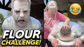 Couples Flour Smash Challenge [upl. by Kobe]