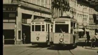 Straßenbahnen in den 40ern  Heidelberg Wiesbaden Heilbronn [upl. by Nagorb]