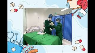 Donning of sterile gown and gloves [upl. by Helman]