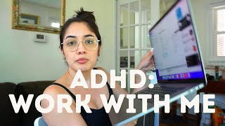 work day in my life with ADHD  productivity apps keeping routine medication update concerta [upl. by Lerim]