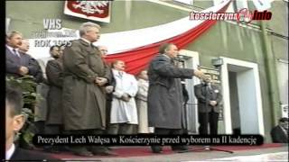 Archiwum rok 1995 wizyta Lecha Wałęsy w Kościerzynie [upl. by Bradshaw]