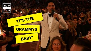 Trevor Noahs Opening Monologue for 2024 Grammys Hits All the Right Notes [upl. by Bordie]