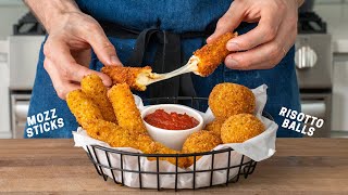 MOZZARELLA STICKS 2 WAYS [upl. by Beetner]