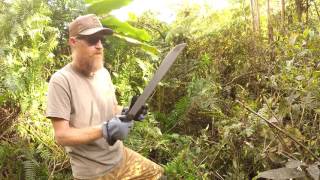 Military Survival Machete Ontario 18quot Machete Review And Jungle Test [upl. by Heller]