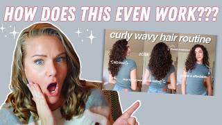 Reviewing CURLYWAVY Hair Routine 2024 Kiana Davis Amazing Curls And Waves [upl. by Anestassia]