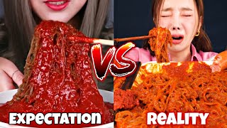 EXTREMELY SPICY COLD NOODLES VS MUKBANGERS🌶️🍜🥵🔥 [upl. by Ondrej]