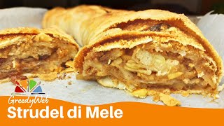 STRUDEL DI MELE ricetta ORIGINALE Trentina la TRADIZIONALE pasta matta [upl. by Culley788]