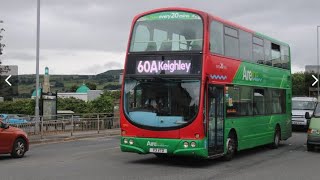 Transdev Aireline 60A Keighley to Shipley Then Leeds Wright Eclipse Gemini Volvo B9TL 2793 X3VTD [upl. by Fischer]