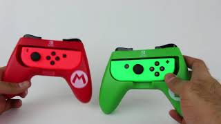 Nintendo Switch Pro Player JoyCon Grips Super Mario Edition Review [upl. by Leile]