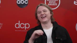 Lewis Capaldi Interview at 2020 AMAs [upl. by Serdna943]