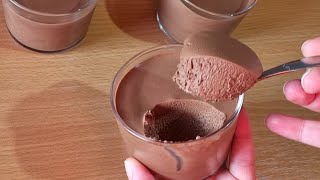 Dessert au chocolat 🍫 avec seulement 1 oeuf  Recette facile et rapide [upl. by Hal986]