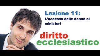 Diritto Ecclesiastico  Video lezione n11  Aggiornamento al 30521 [upl. by Alvita]