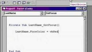 Visual Basic Tutorial Events amp Properties [upl. by Marje]