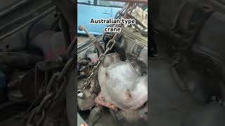 How to hoist a machine in Australiamechanic 2024shorts diy [upl. by Shaper]