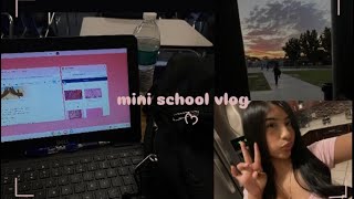 mini school vlog ꣑ৎ [upl. by Ahsimal]