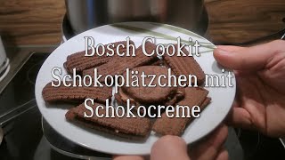 Schokoplätzchen mit Schokocreme im Bosch Cookit [upl. by Llehcam]