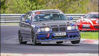 Nordschleife BTG 720 min  fast lap BMW E36 M3 S54B32  Nürburgring [upl. by Aehtela688]