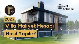 2023 Villa İnşaat Maliyeti Animasyonlu Sesli Anlatım [upl. by Hetti]