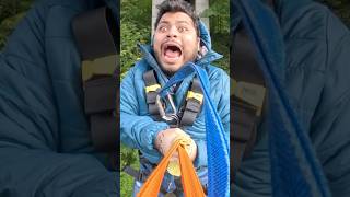 Do we think he enjoyed that 😂 zipline bungee gopro bungeejumping [upl. by Aivle]