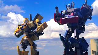 LEGO Transformers Trailer stop motion [upl. by Amlez]