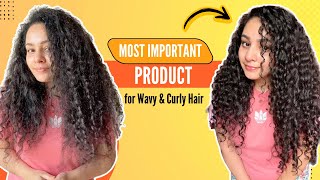 Game changer product for Wavy Curly Frizzy hair  Differences between curl cream amp leave in [upl. by Atnwahs757]